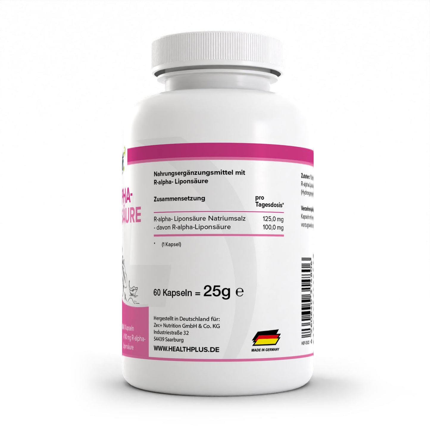 HEALTH+ R-ALA 60 cápsulas