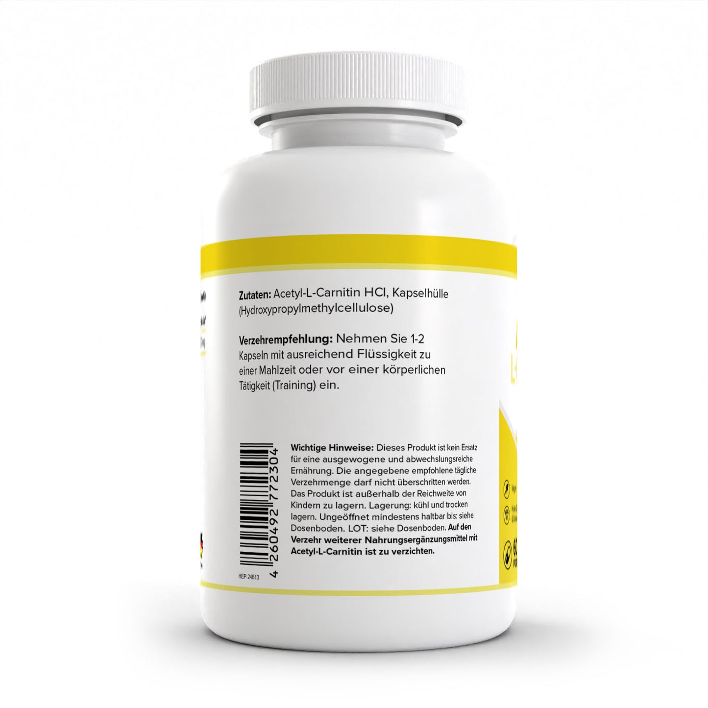 HEALTH+ ACETIL-L-CARNITINA 120 cápsulas