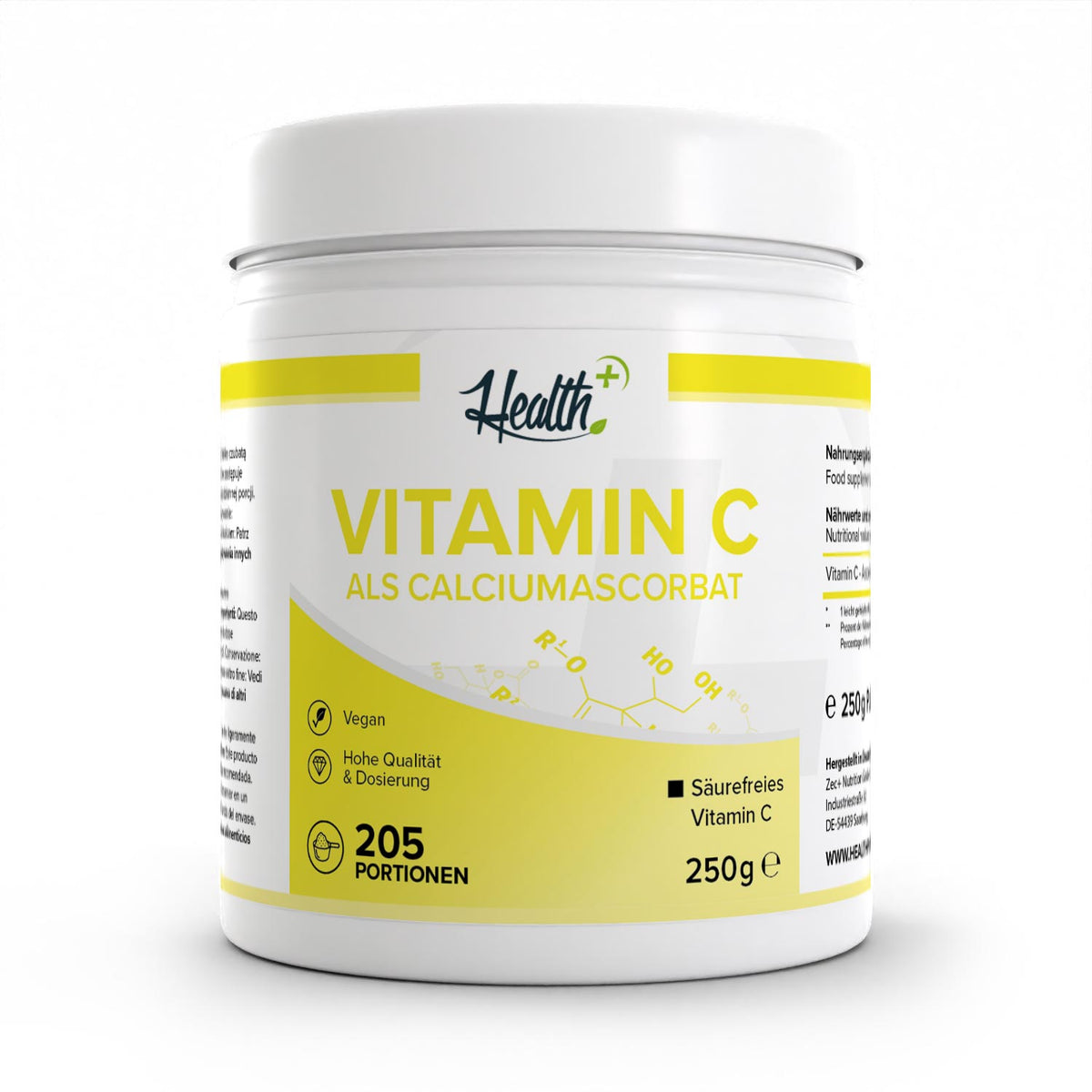 HEALTH+ ASCORBATO DI CALCIO 250g
