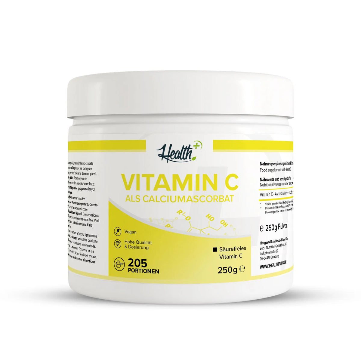 HEALTH+ ASCORBATO DI CALCIO 250g