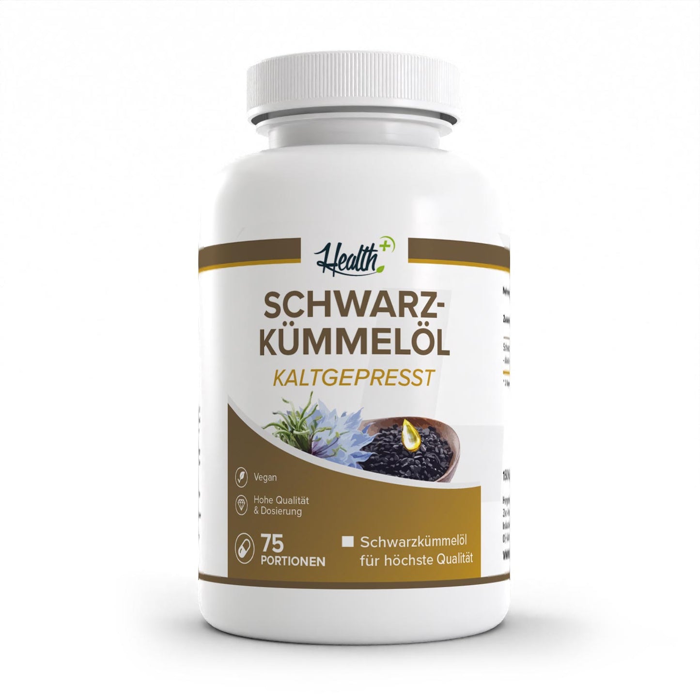 HEALTH+ ACEITE DE COMINO NEGRO 150 cápsulas 