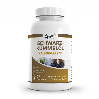 HEALTH+ ACEITE DE COMINO NEGRO 150 cápsulas 