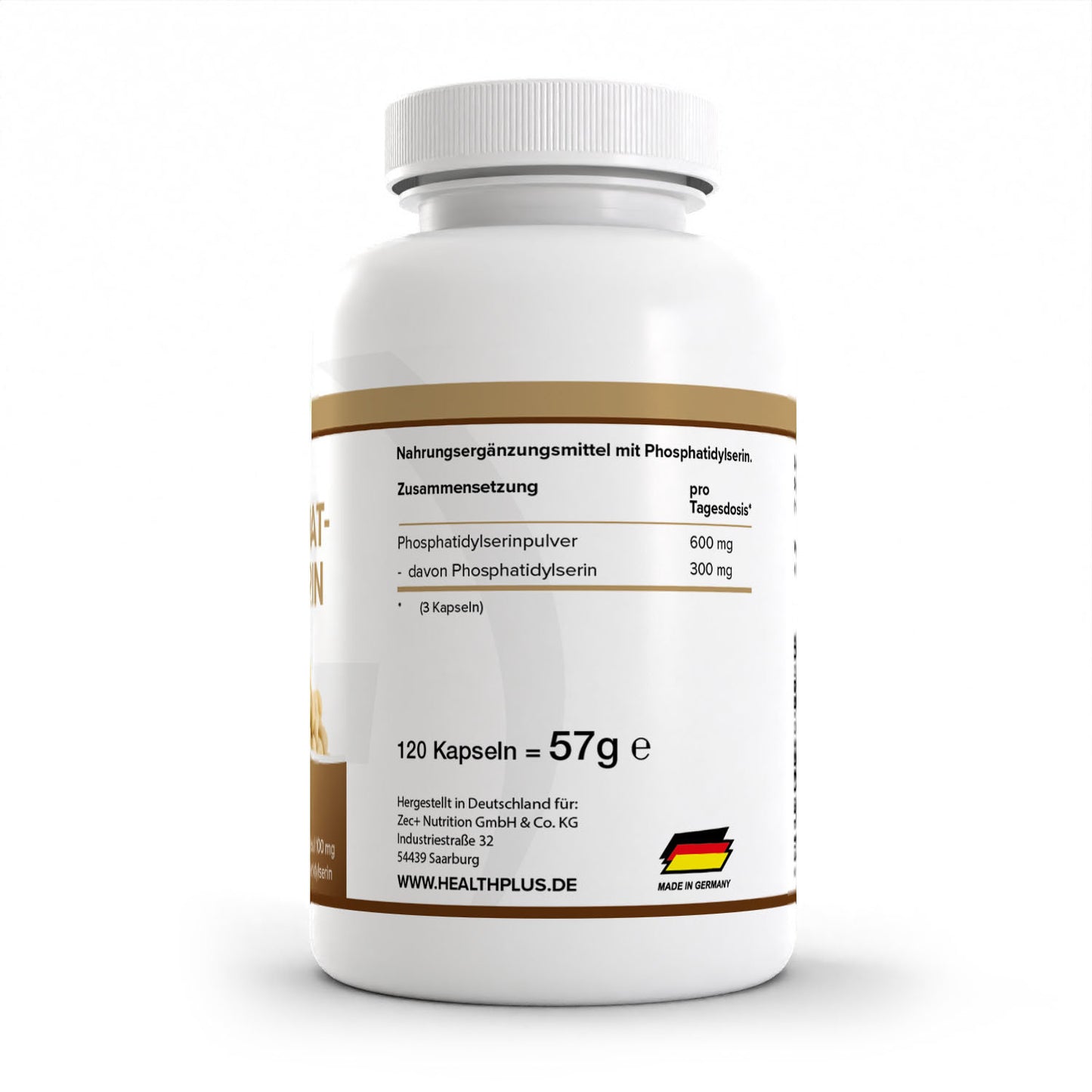 HEALTH+ FOSFATIDILSERINA, 120 Cápsulas 