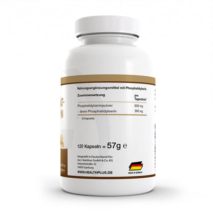 HEALTH+ FOSFATIDILSERINA, 120 Cápsulas 