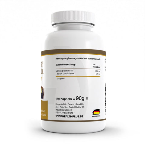 HEALTH+ ACEITE DE COMINO NEGRO 150 cápsulas 