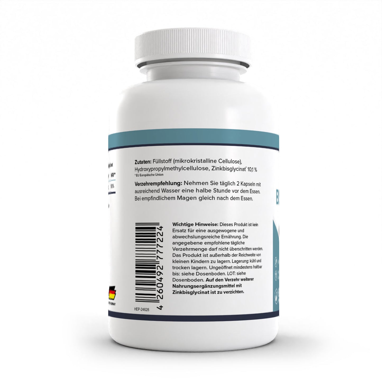 HEALTH+ ZINC BISGLICINATO 120 cápsulas 