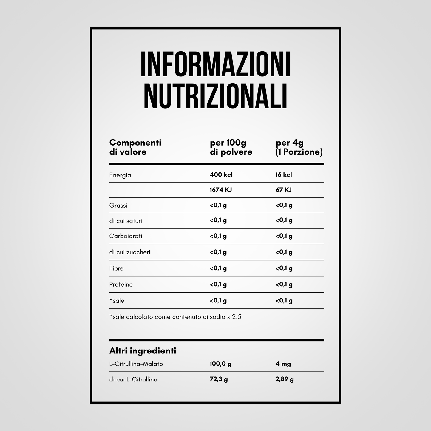 ZEC+ CITRULINA MALATO 250g 