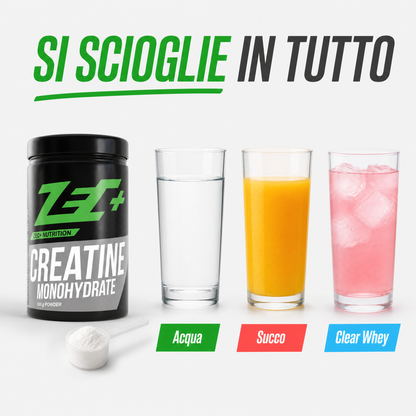 Si scioglie in acqua, succo o Clear Whey