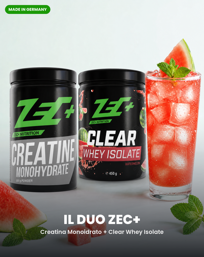 Il Duo ZEC+ - Creatina Monoidrato + Clear Whey Isolate