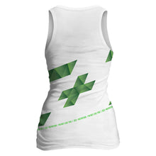ZEC+ LADY POLYGON camiseta sin mangas para mujer blanca 