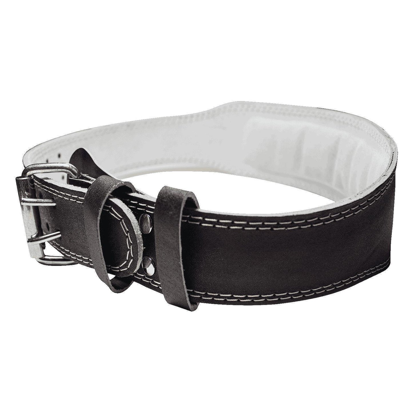 ZEC+ Cintura in pelle nera con imbottitura lombare WEIGHT LIFT BELT