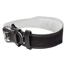 ZEC+ Cintura in pelle nera con imbottitura lombare WEIGHT LIFT BELT