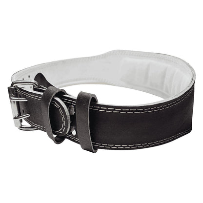 ZEC+ Cintura in pelle nera con imbottitura lombare WEIGHT LIFT BELT