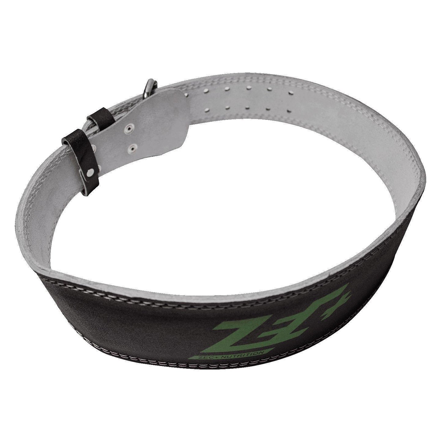 ZEC+ Cintura in pelle nera con imbottitura lombare WEIGHT LIFT BELT
