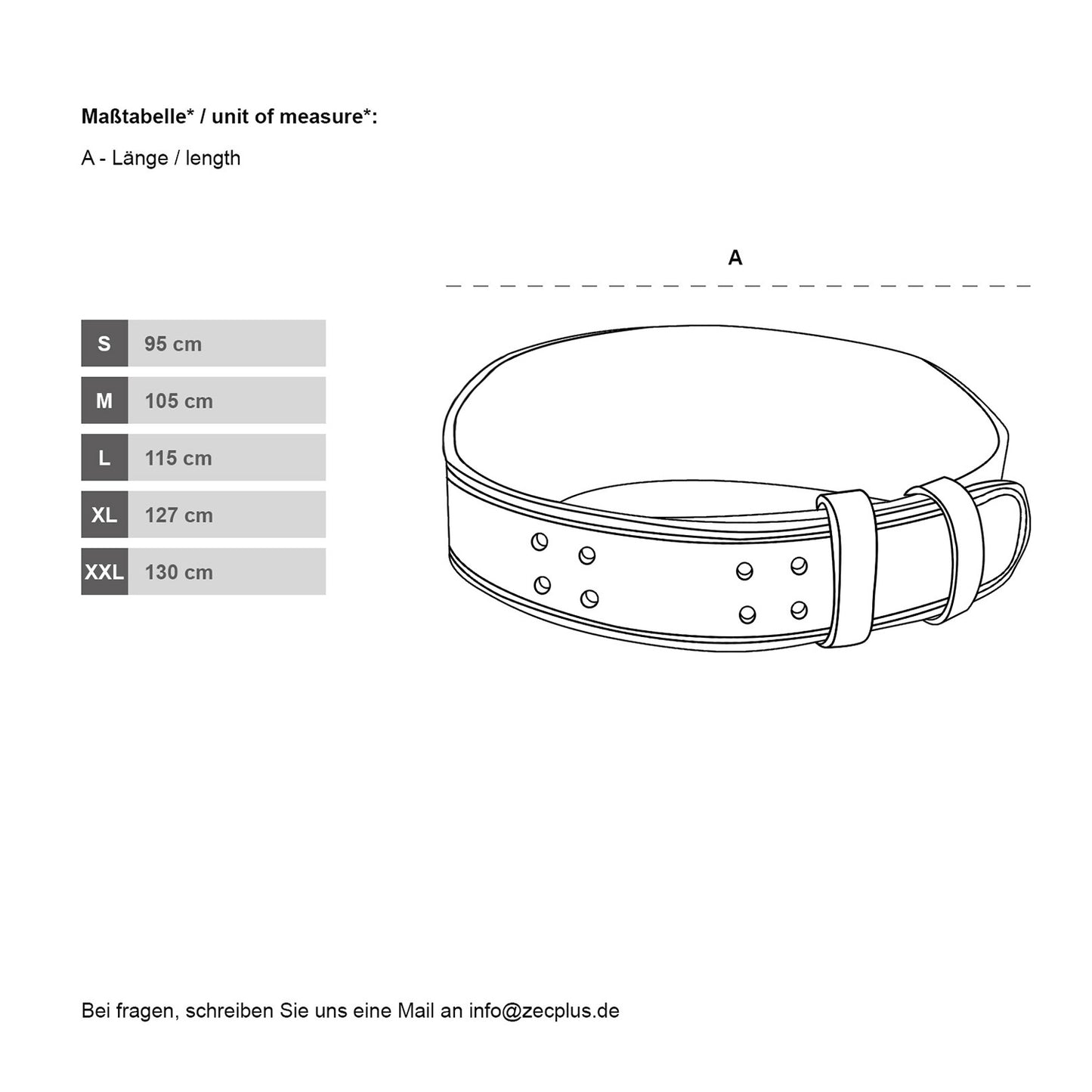 ZEC+ Cintura in pelle nera con imbottitura lombare WEIGHT LIFT BELT
