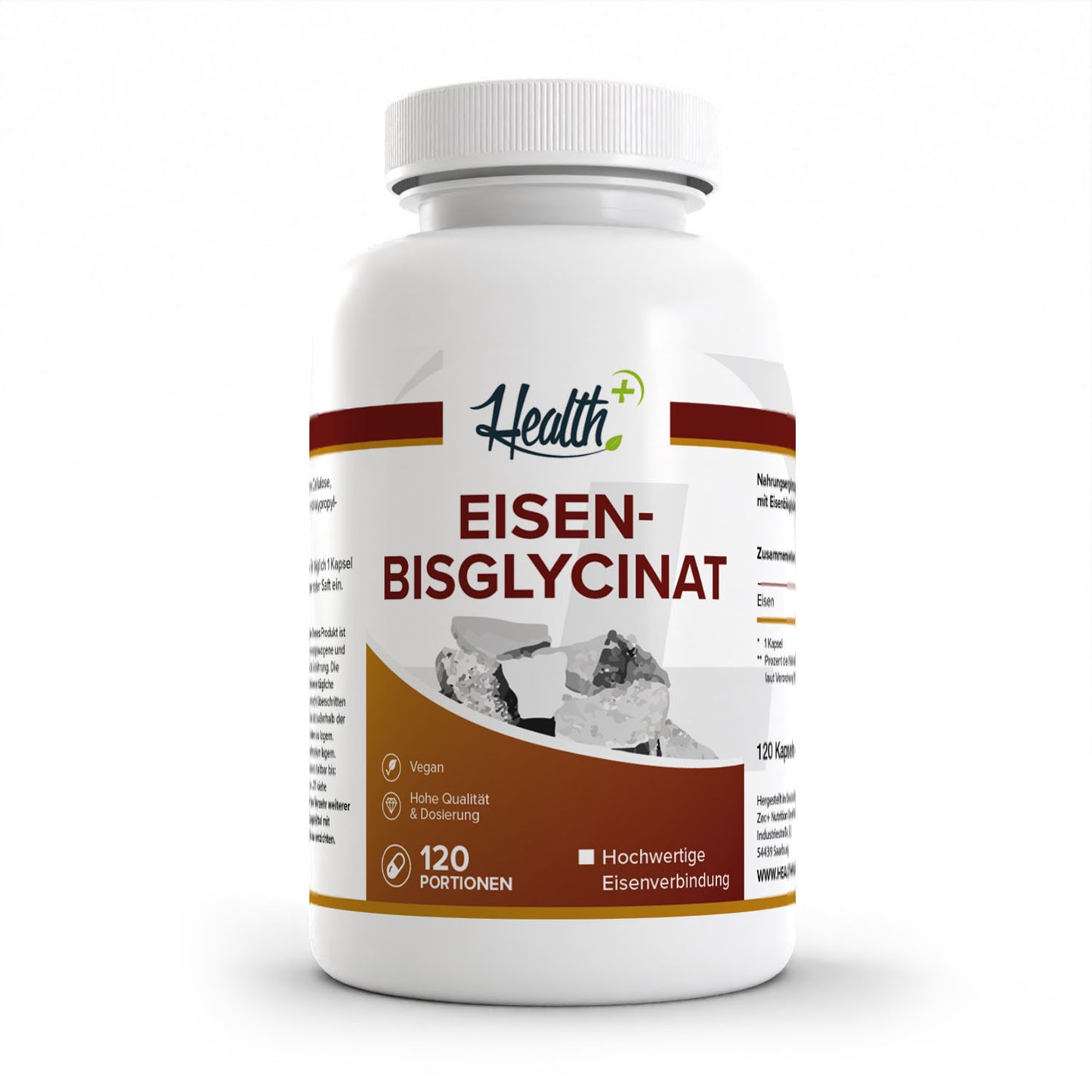 HEALTH+ BISGLICINATO DE HIERRO 120 cápsulas 