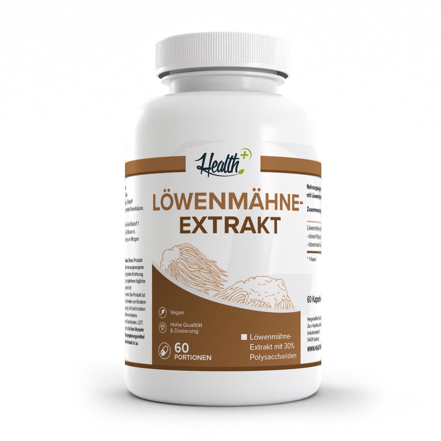 HEALTH+ EXTRACTO DE MELENA DE LEÓN 60 cápsulas 