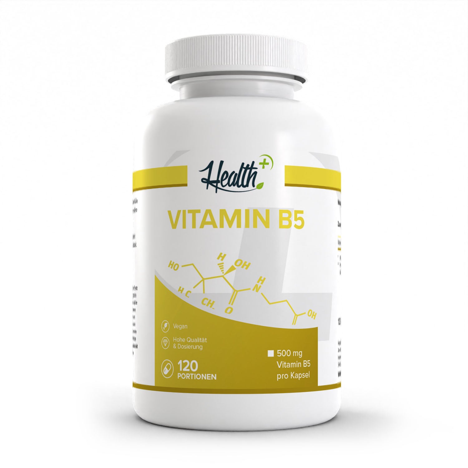 HEALTH+ VITAMINA B5 120 cápsulas 