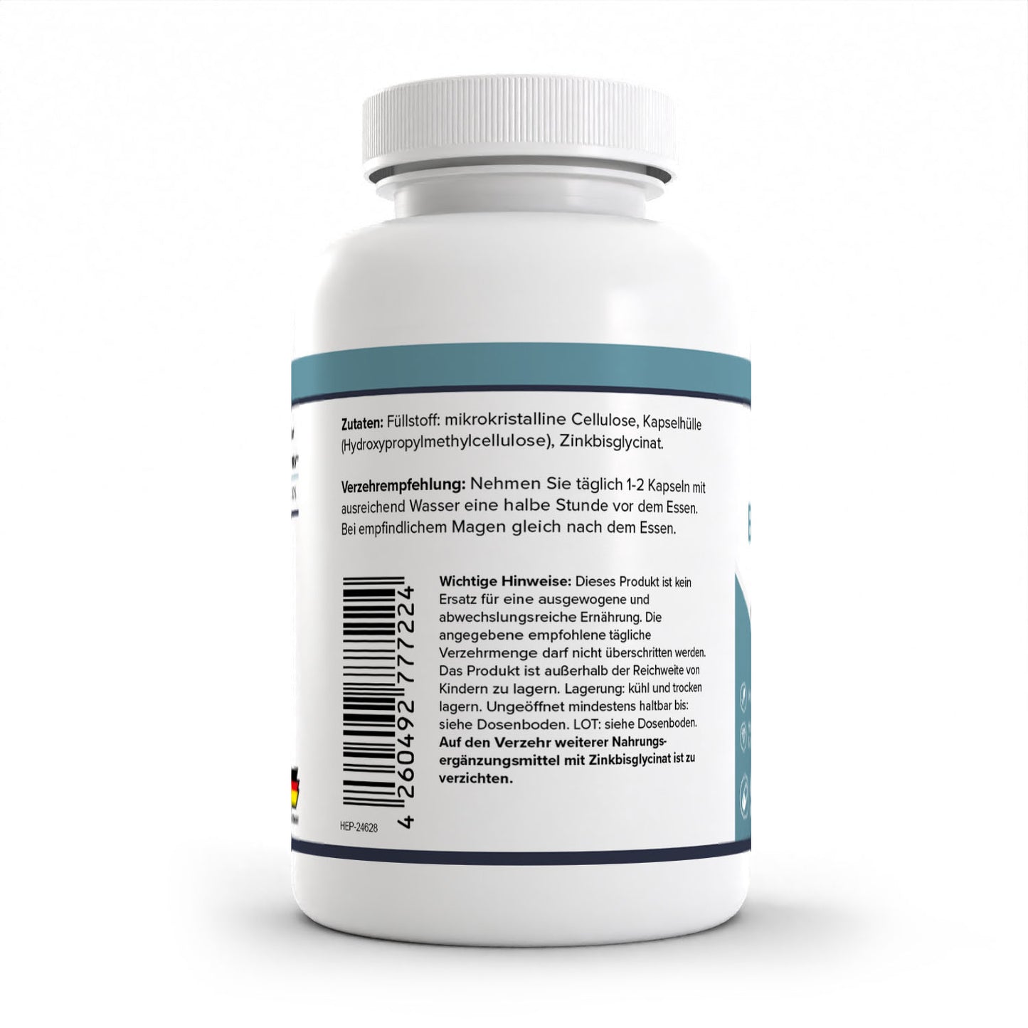 HEALTH+ ZINC BISGLICINATO 120 cápsulas 