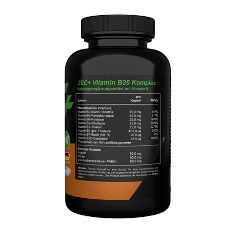 ZEC+ VITAMINA B 25, 120 capsule